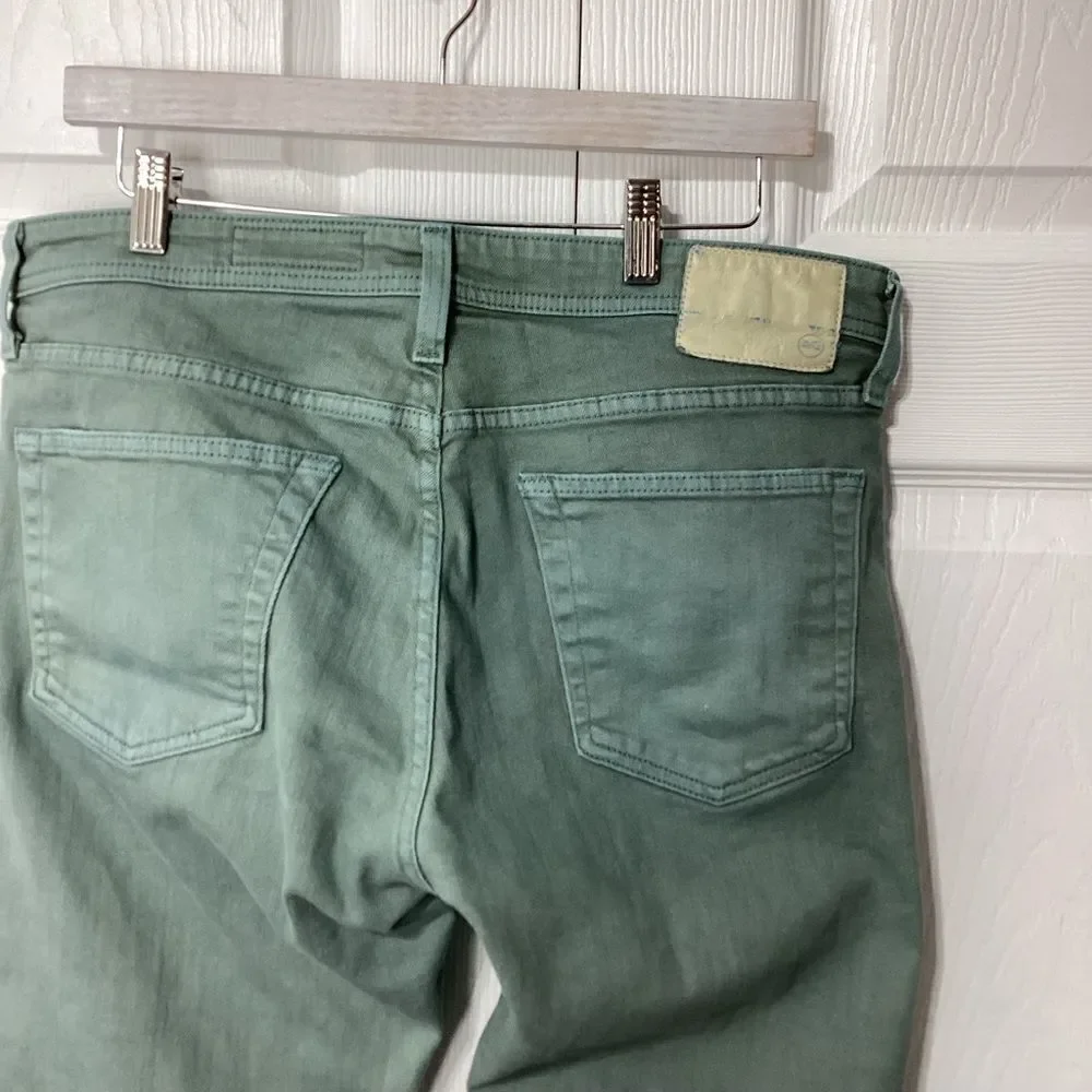 Adriano Goldschmied AG Jeans Ag-ed Denim Gray Green Mid Rise Straight 34R Men's